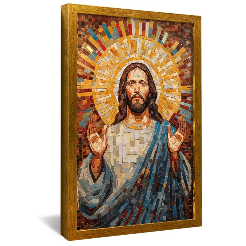 Vitral Jesus praying V1915 Canvas