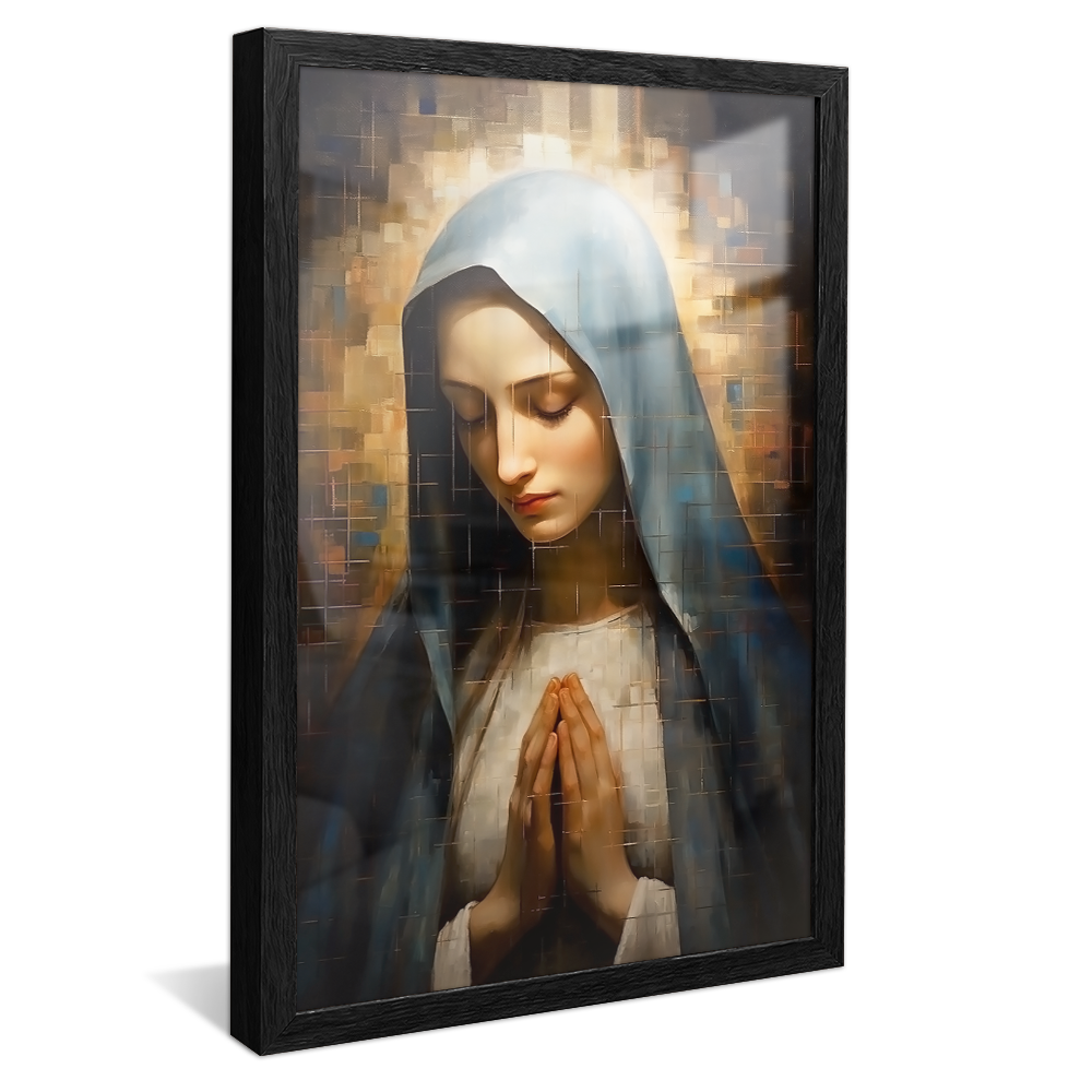 Vitral Virgin Mary Praying V893 Canvas