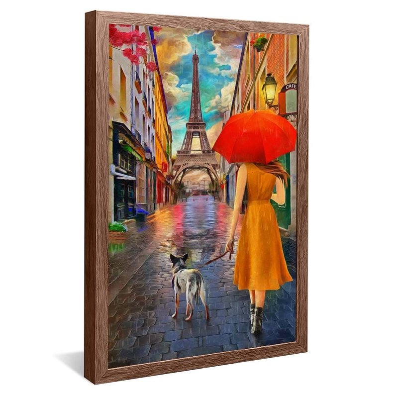 Walk in Paris V1654 Canvas