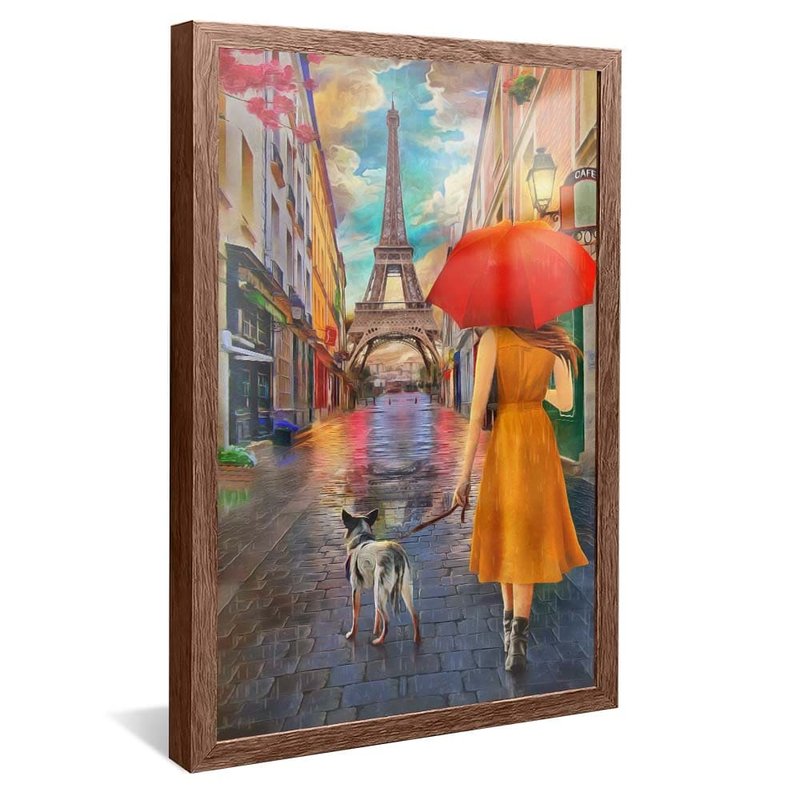 Walk in Paris V1654 Canvas