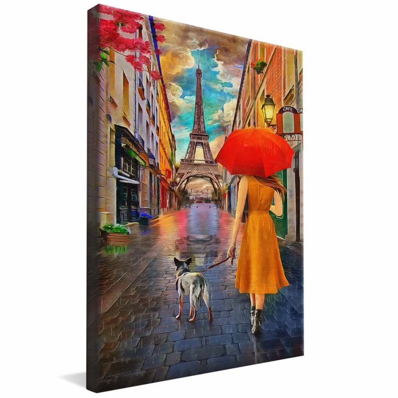 Walk in Paris V1654 Canvas