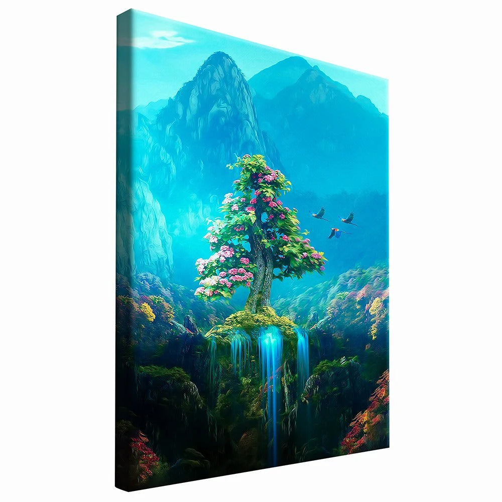 Waterfall Tree Canvas