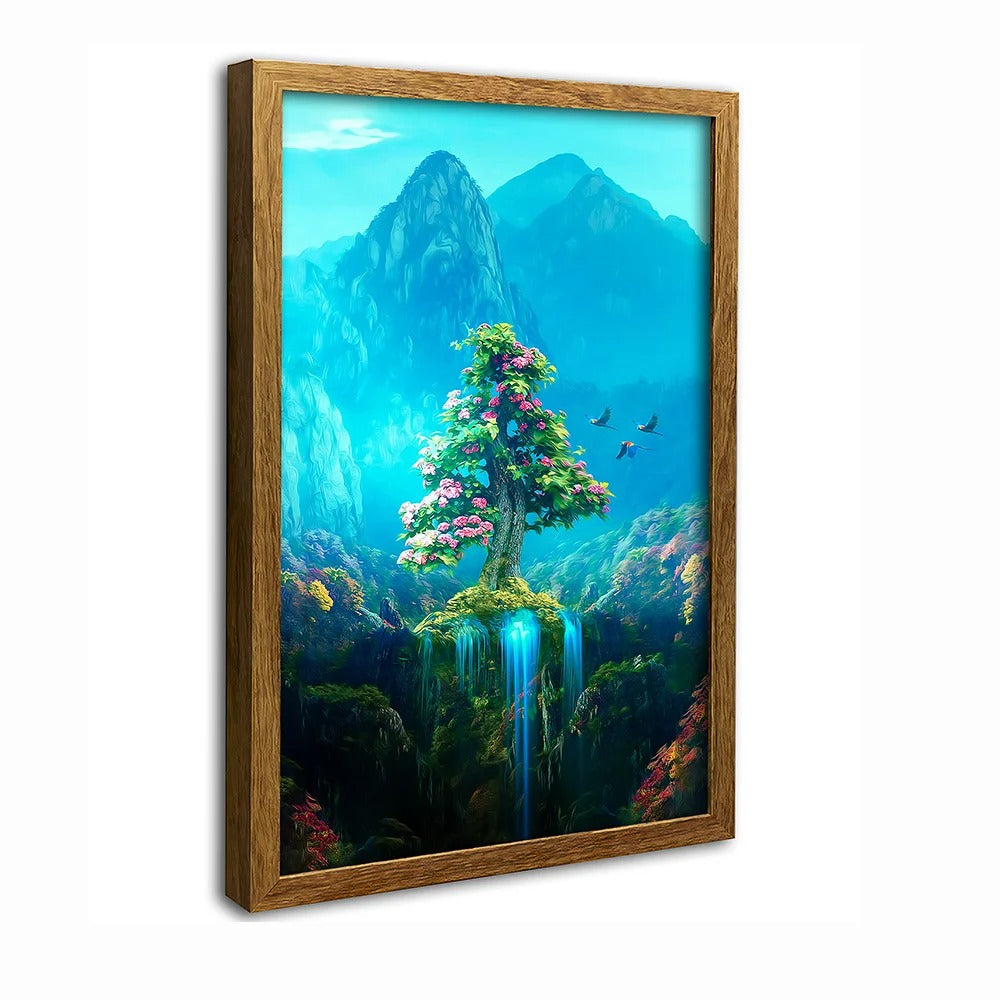 Waterfall Tree Canvas