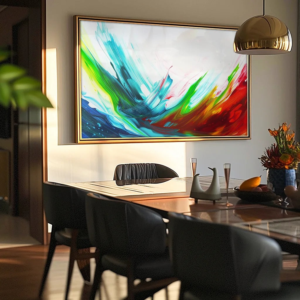 Wave of Colors Decorative Canvas V1352