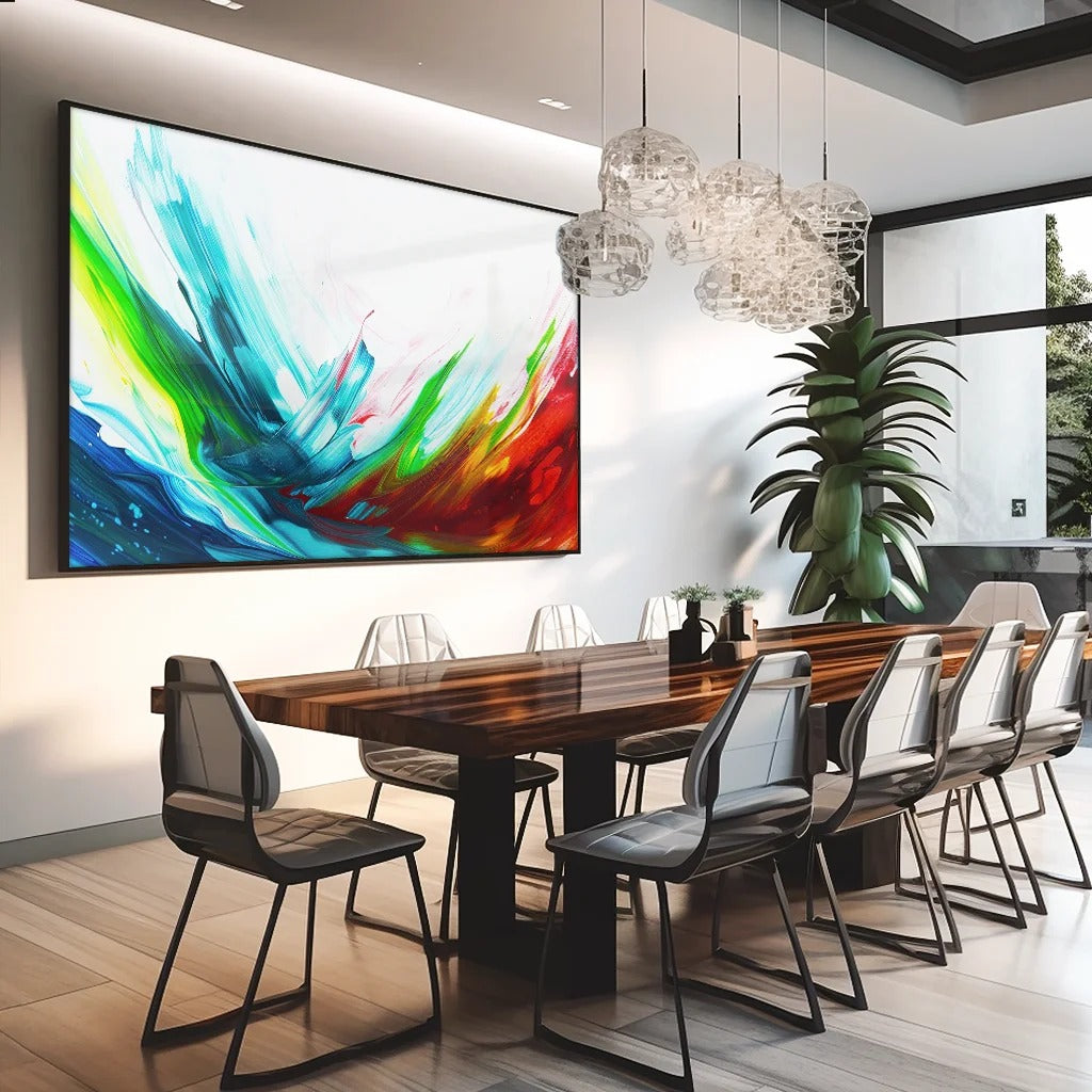 Wave of Colors Decorative Canvas V1352
