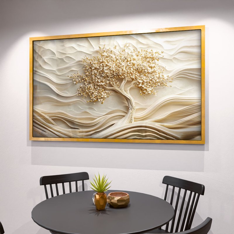 White Ceramic Tree V2061 Canvas