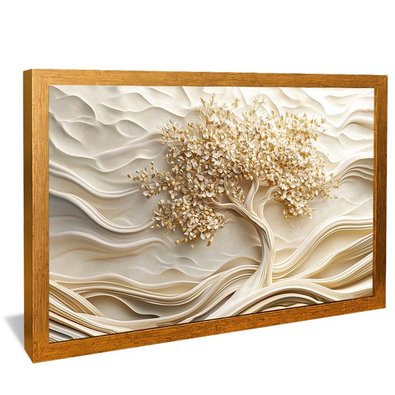 White Ceramic Tree V2061 Canvas