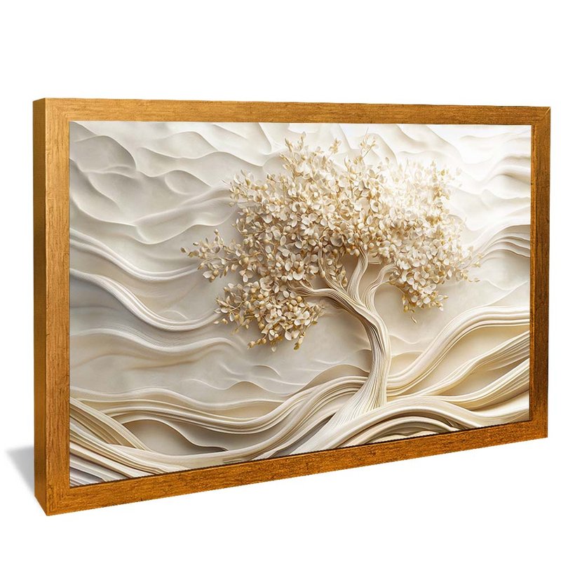 White Ceramic Tree V2061 Canvas