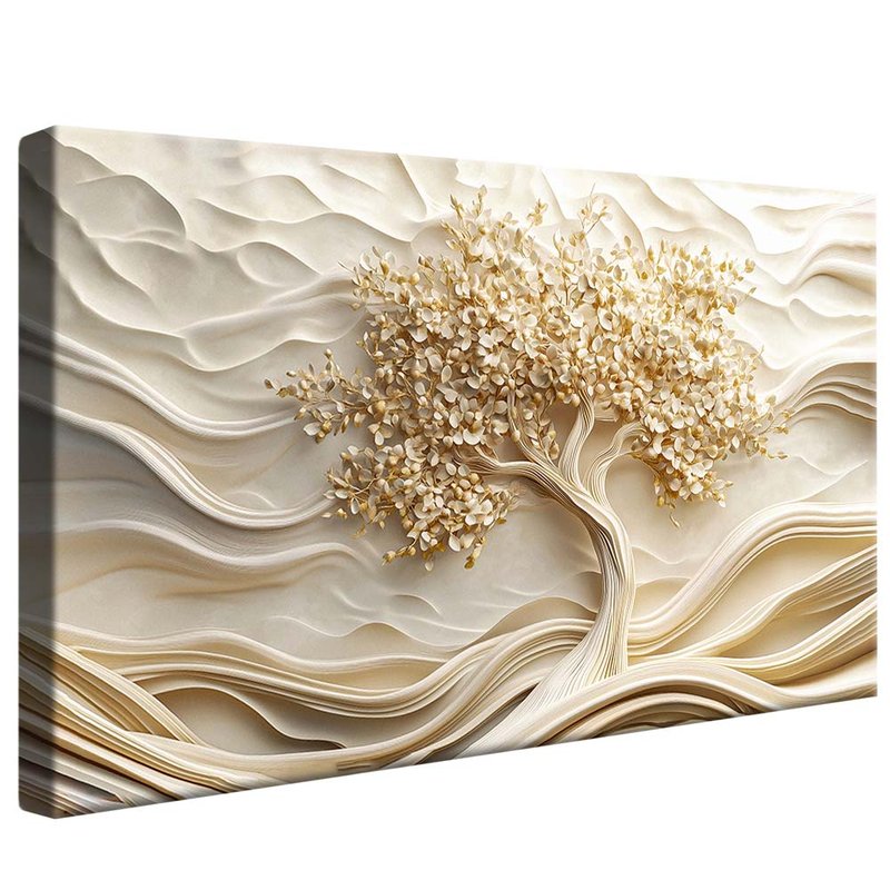 White Ceramic Tree V2061 Canvas