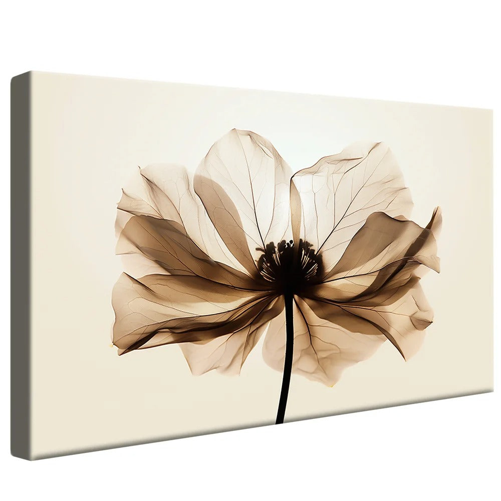 White Floral Canvas v1451