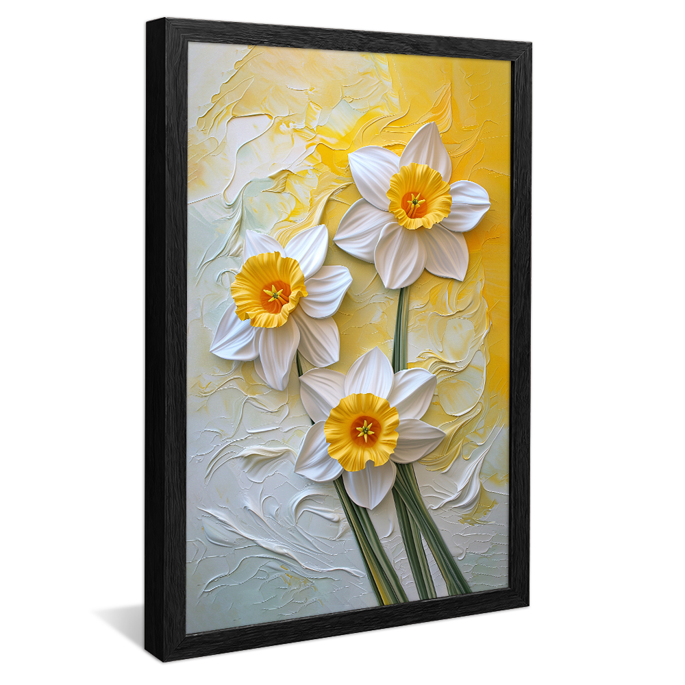 White Flower Painting V1154 Canvas