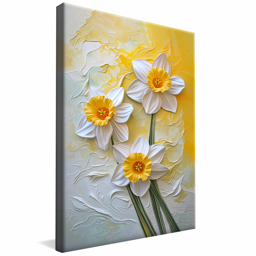 White Flower Painting V1154 Canvas