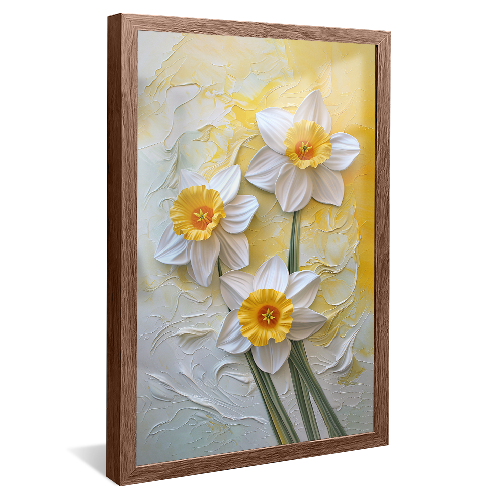 White Flower Painting V1154 Canvas