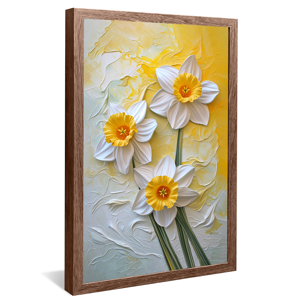 White Flower Painting V1154 Canvas