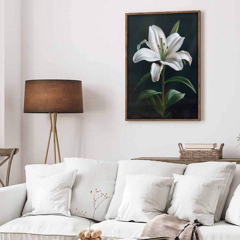 White Lily V1606 Canvas