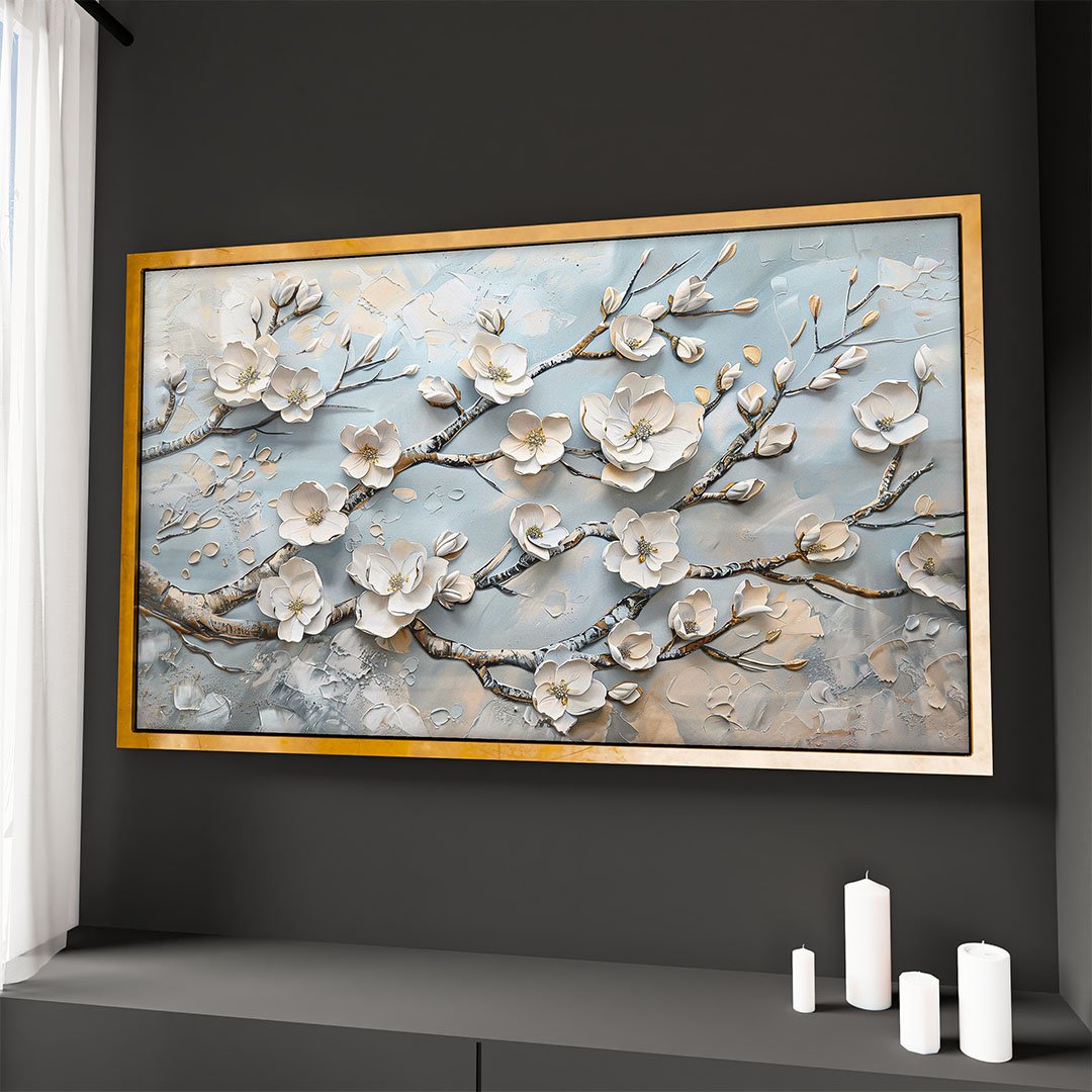 White Magnolias Canvas