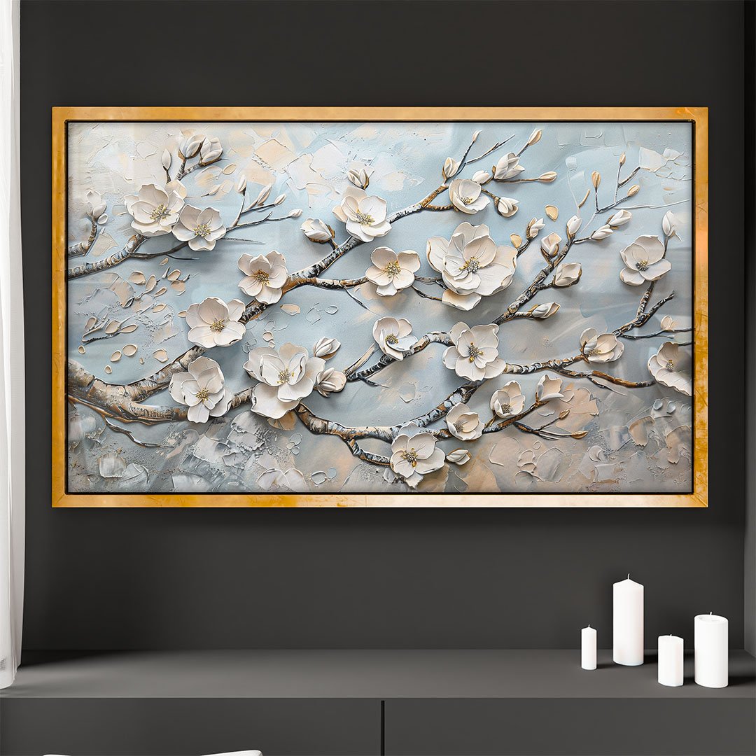 White Magnolias Canvas