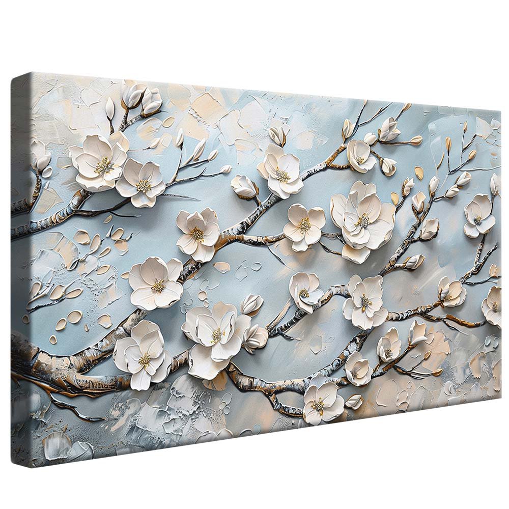 White Magnolias Canvas