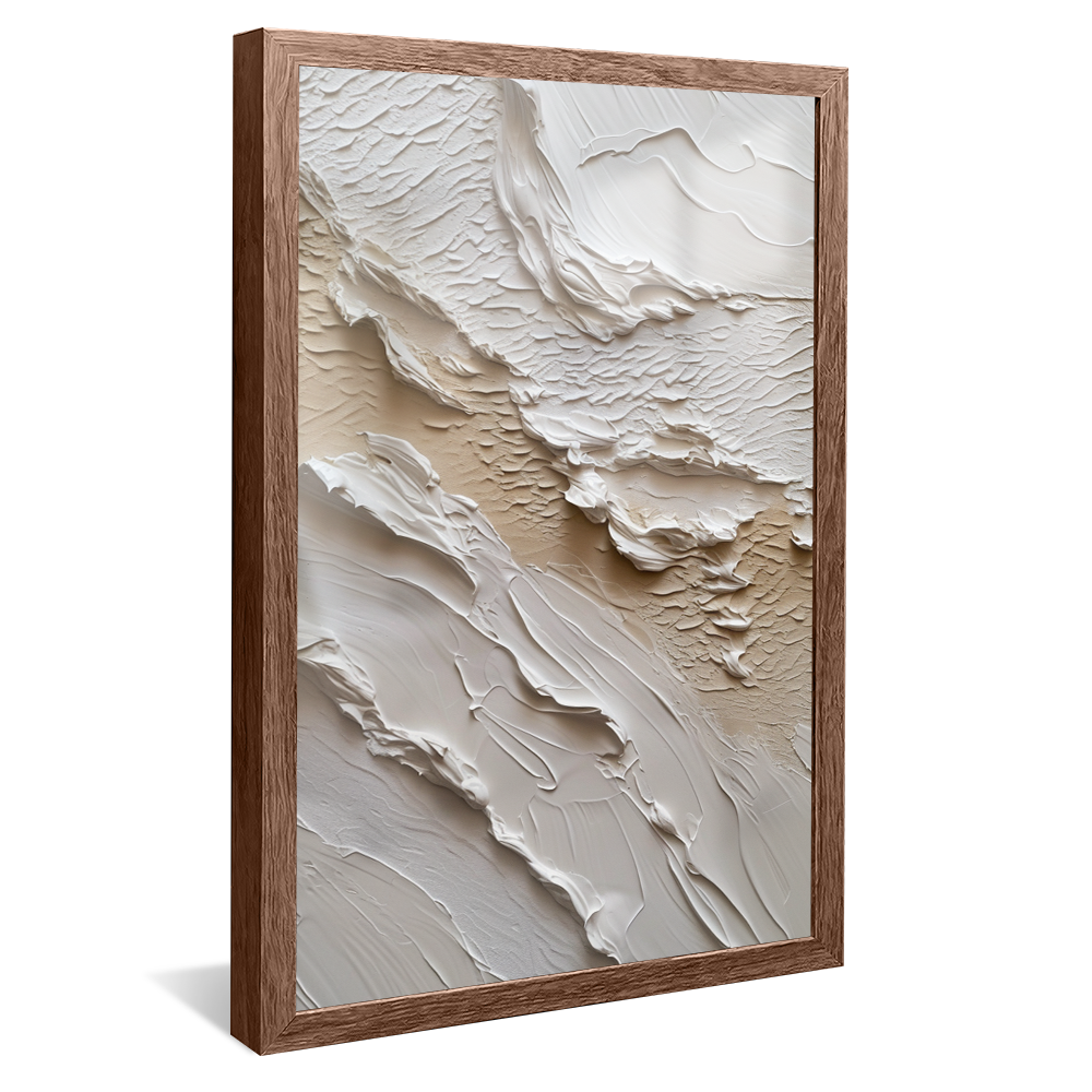 White Texture Painting V1092 Canvas