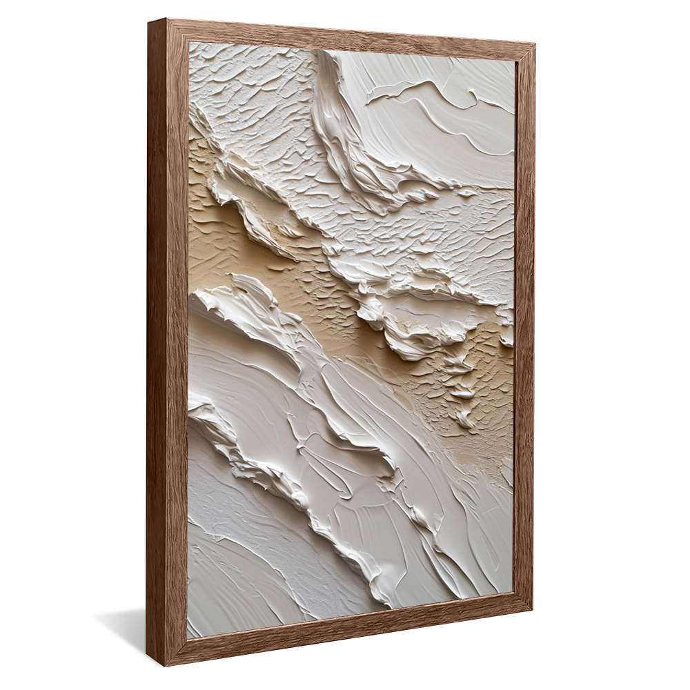 White Texture Painting V1092 Canvas
