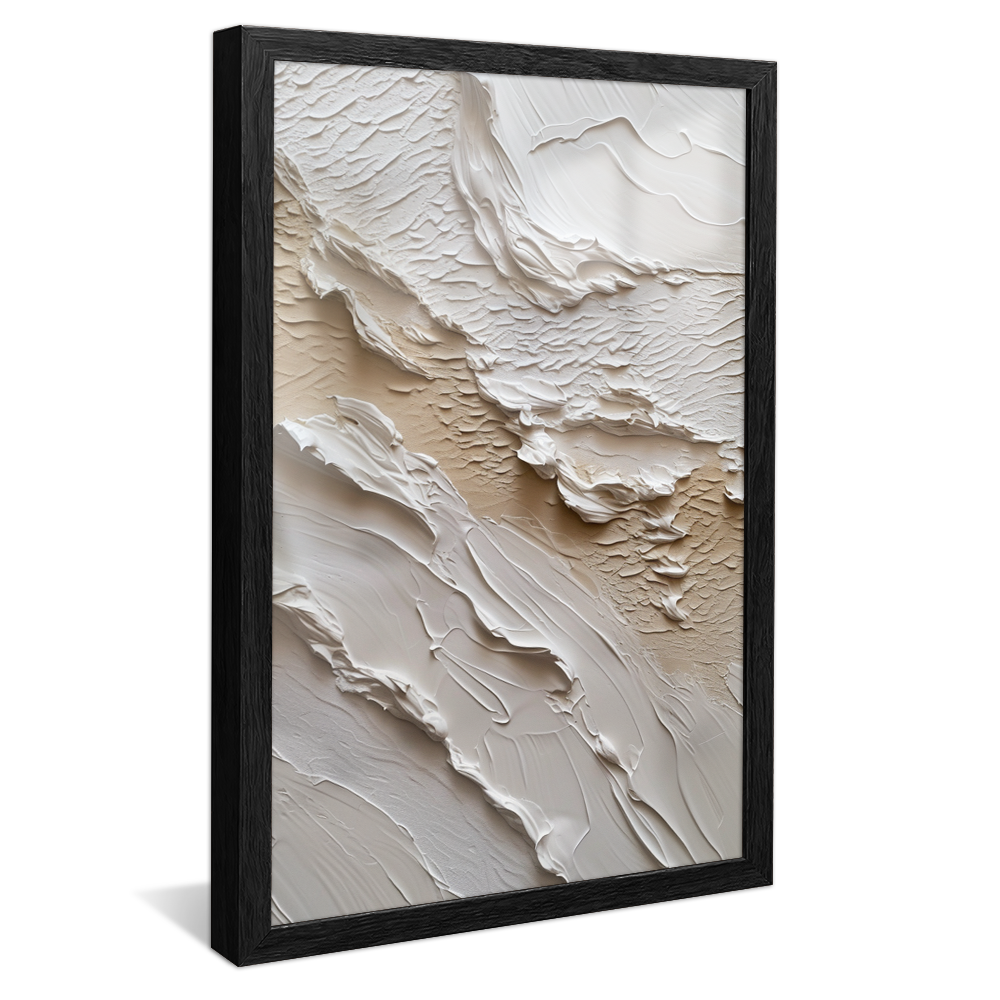 White Texture Painting V1092 Canvas