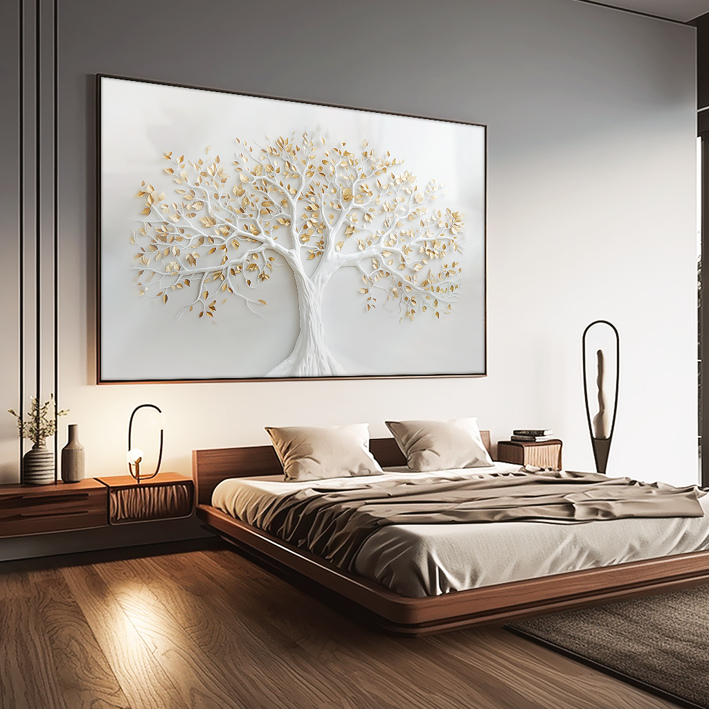 White Tree Canvas V1062