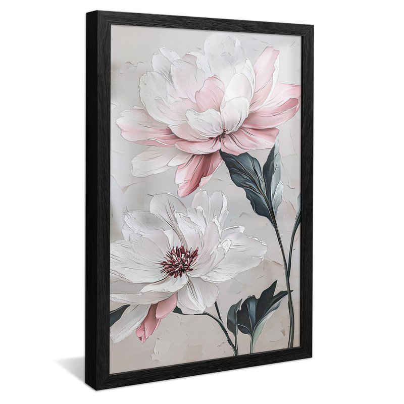 White and Pink Flower V2078 Canvas