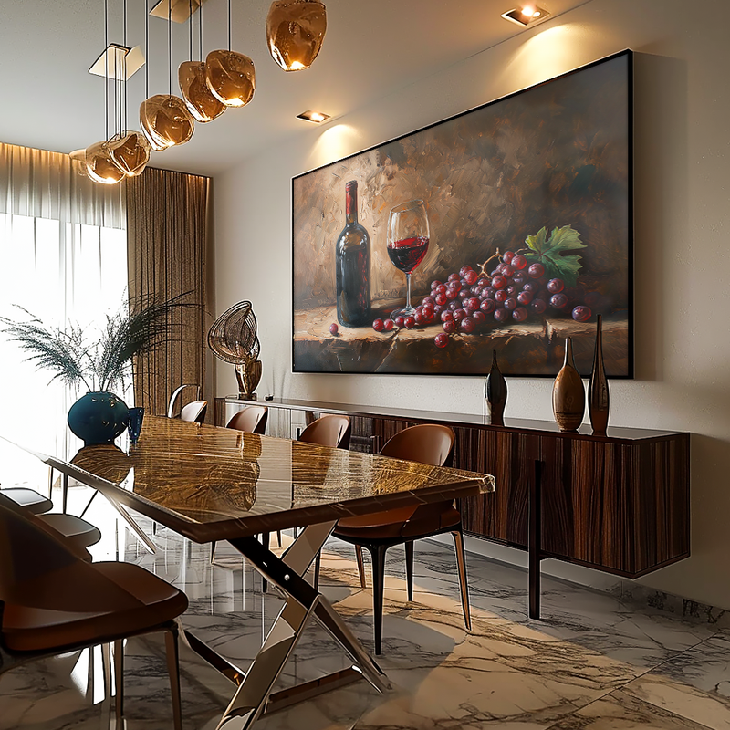 Wine Oil V1193 Canvas