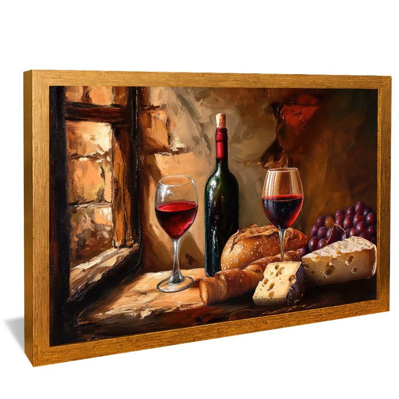 Wines and Cheeses V1991 Canvas