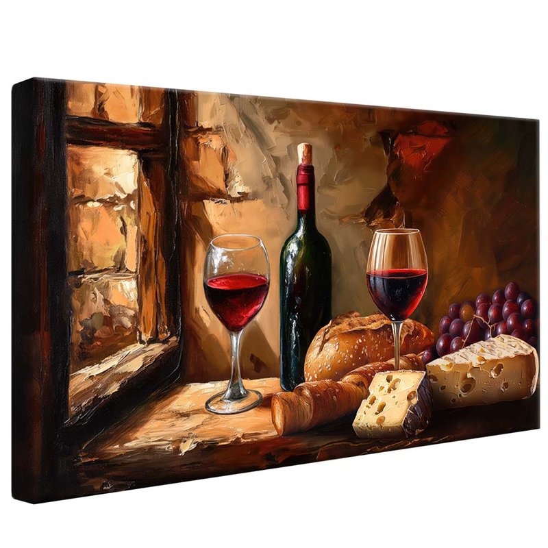 Wines and Cheeses V1991 Canvas