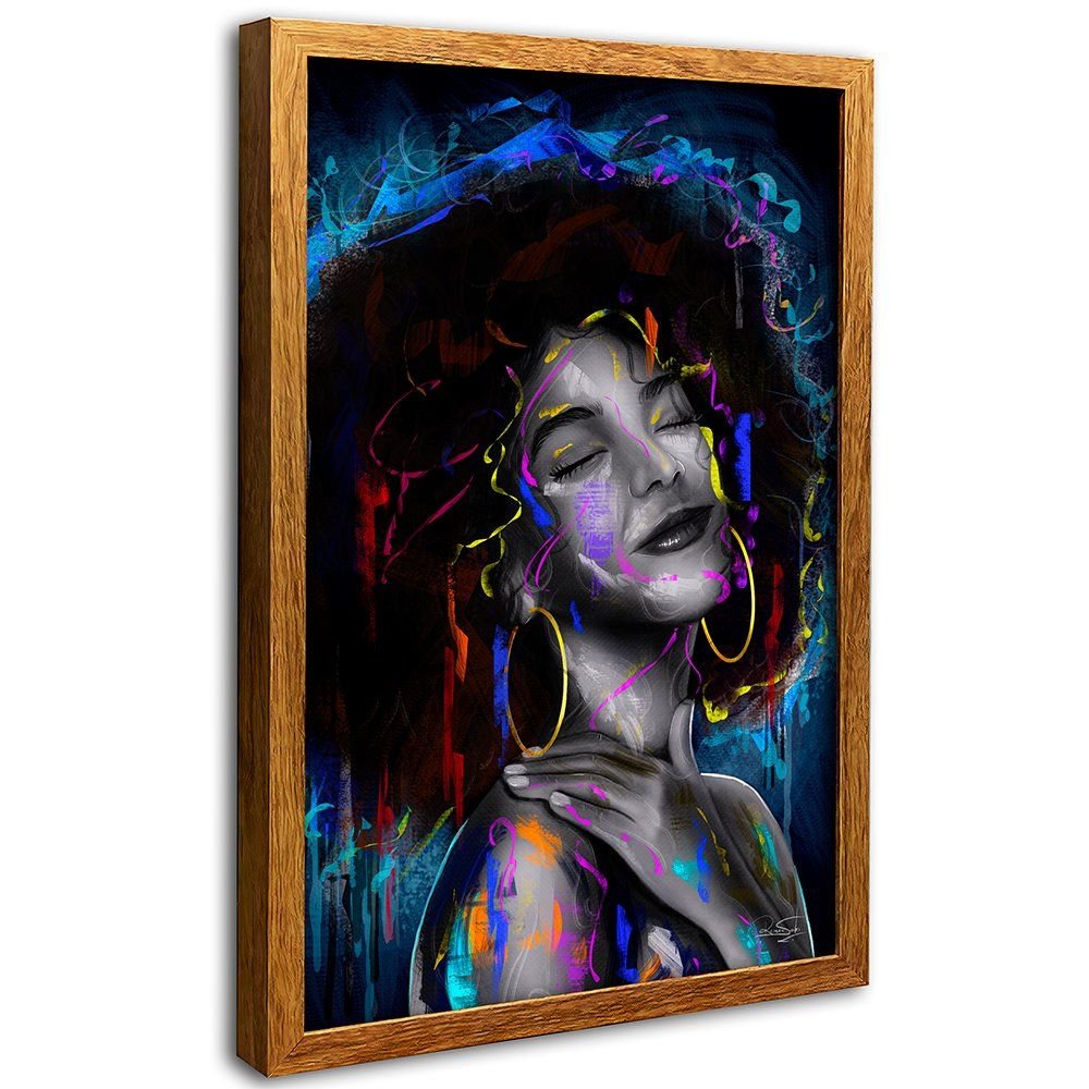 Woman Colors Canvas