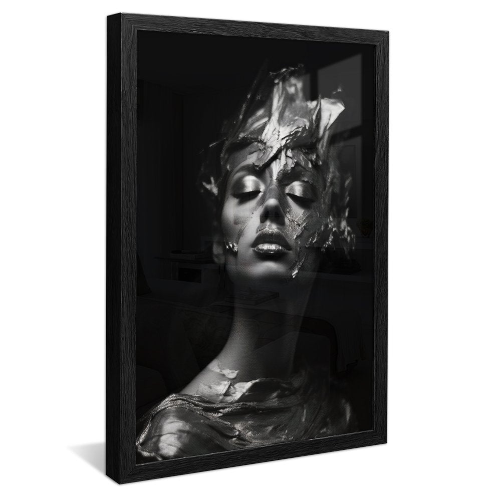 Woman Luxury Silver Canvas