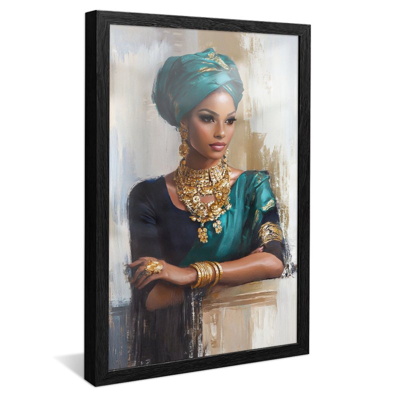 Woman Portrait and Jewelry V2065 Canvas