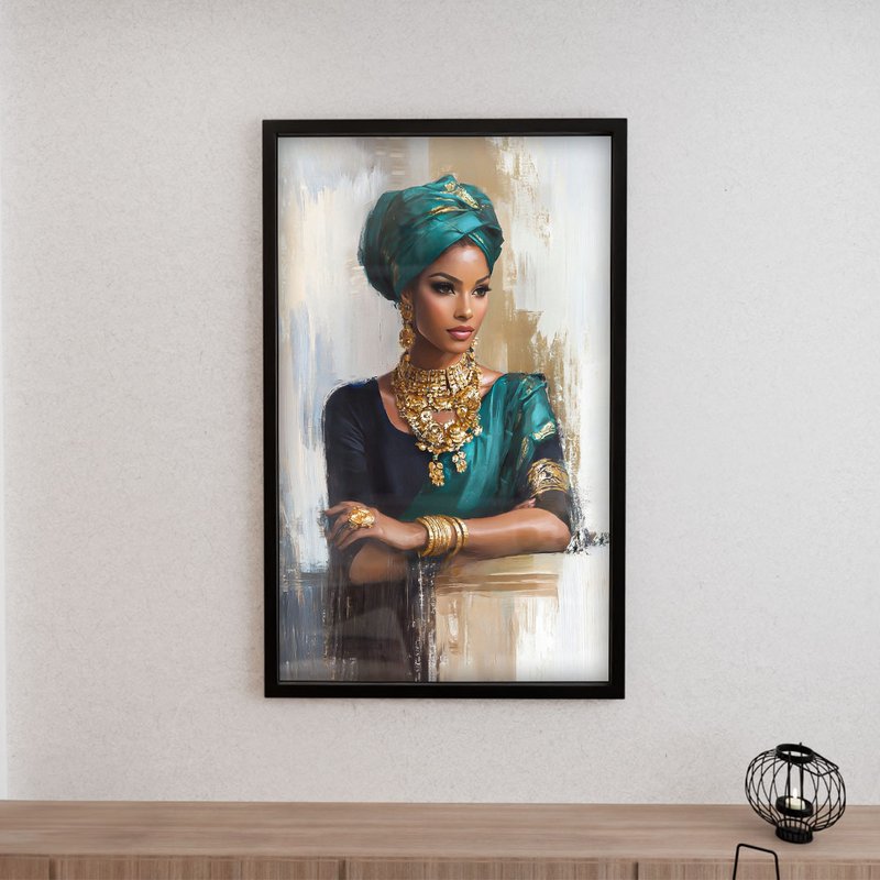 Woman Portrait and Jewelry V2065 Canvas