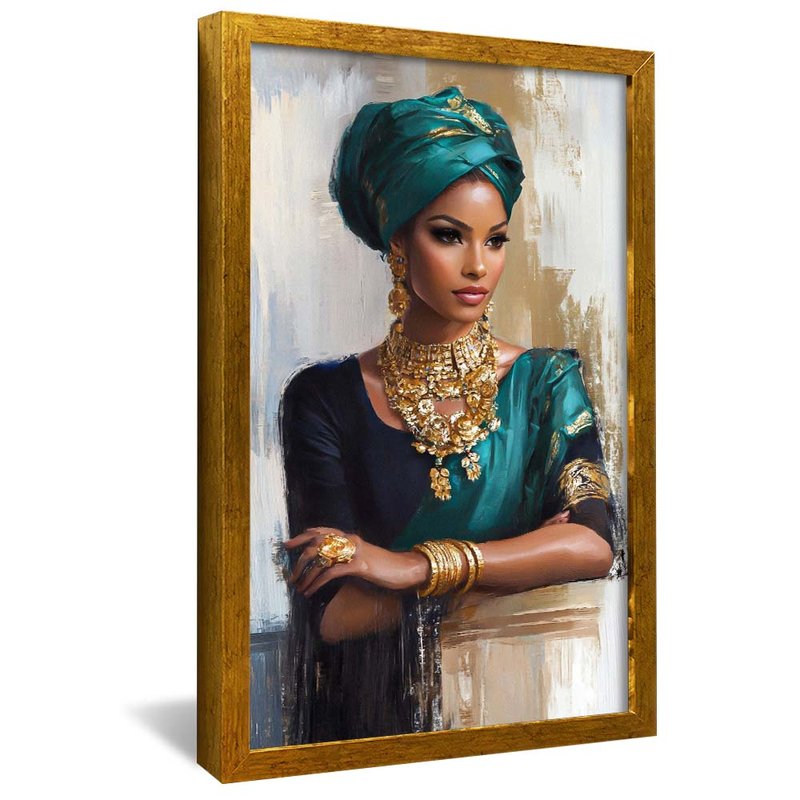 Woman Portrait and Jewelry V2065 Canvas