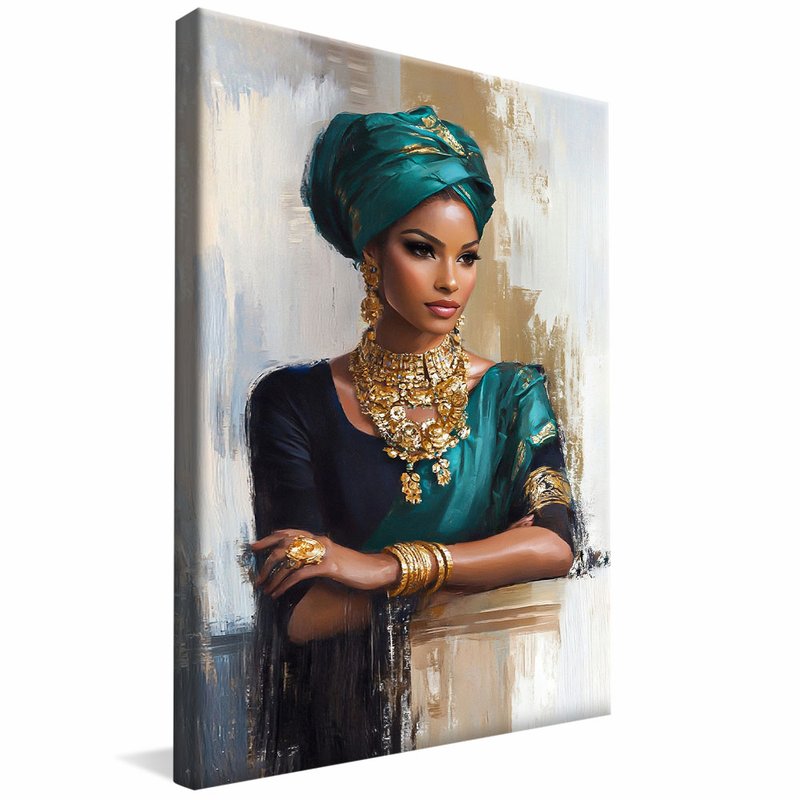 Woman Portrait and Jewelry V2065 Canvas