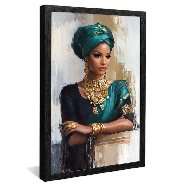 Woman Portrait and Jewelry V2065 Canvas