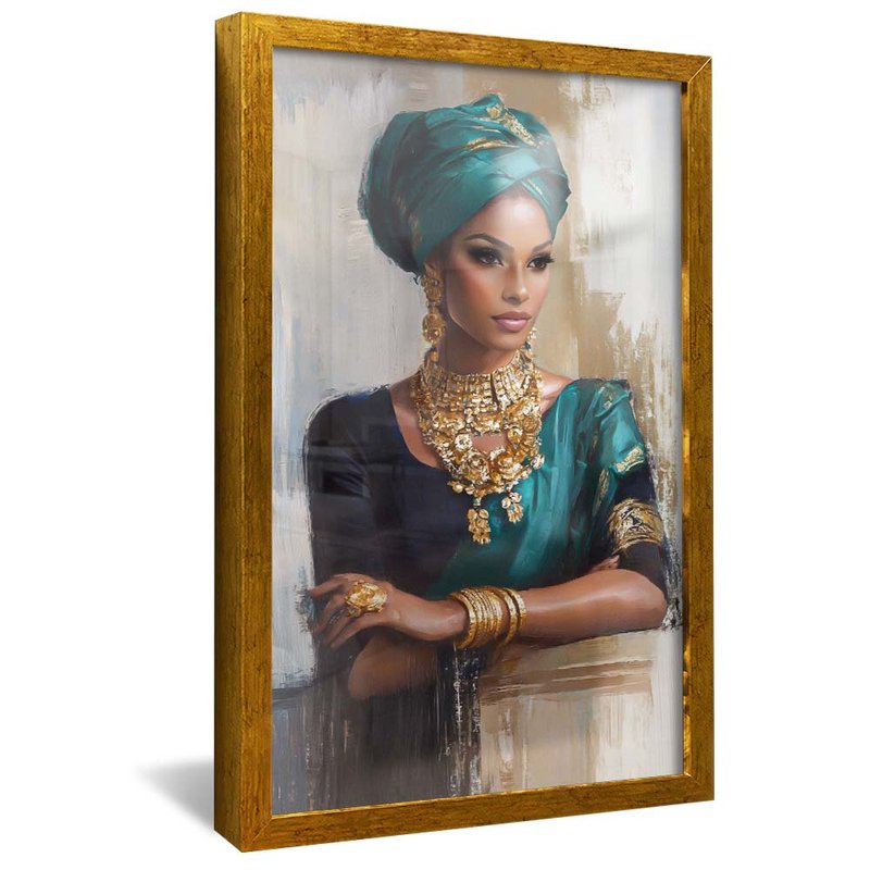 Woman Portrait and Jewelry V2065 Canvas