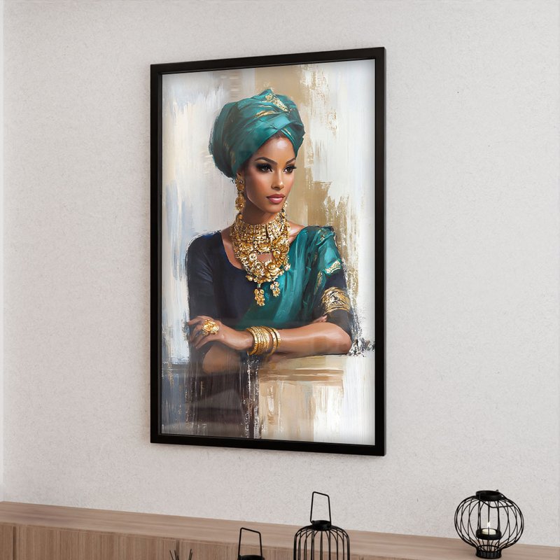 Woman Portrait and Jewelry V2065 Canvas