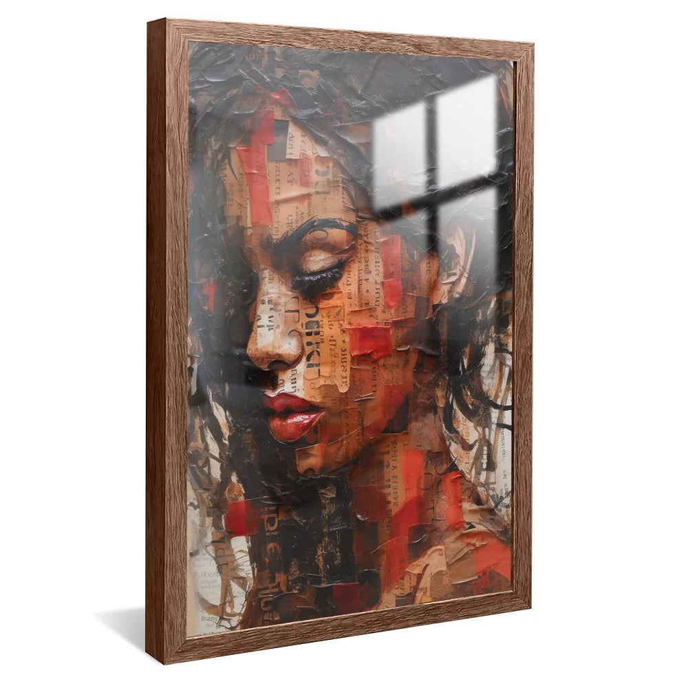 Woman in collages Canvas