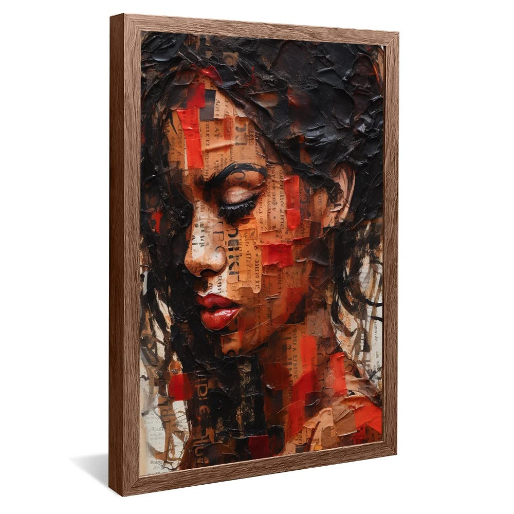 Woman in collages Canvas