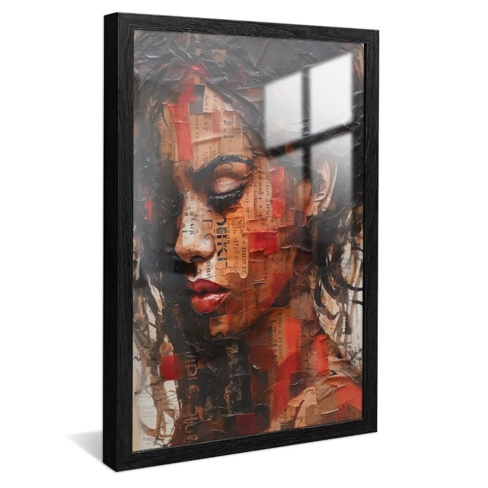 Woman in collages Canvas