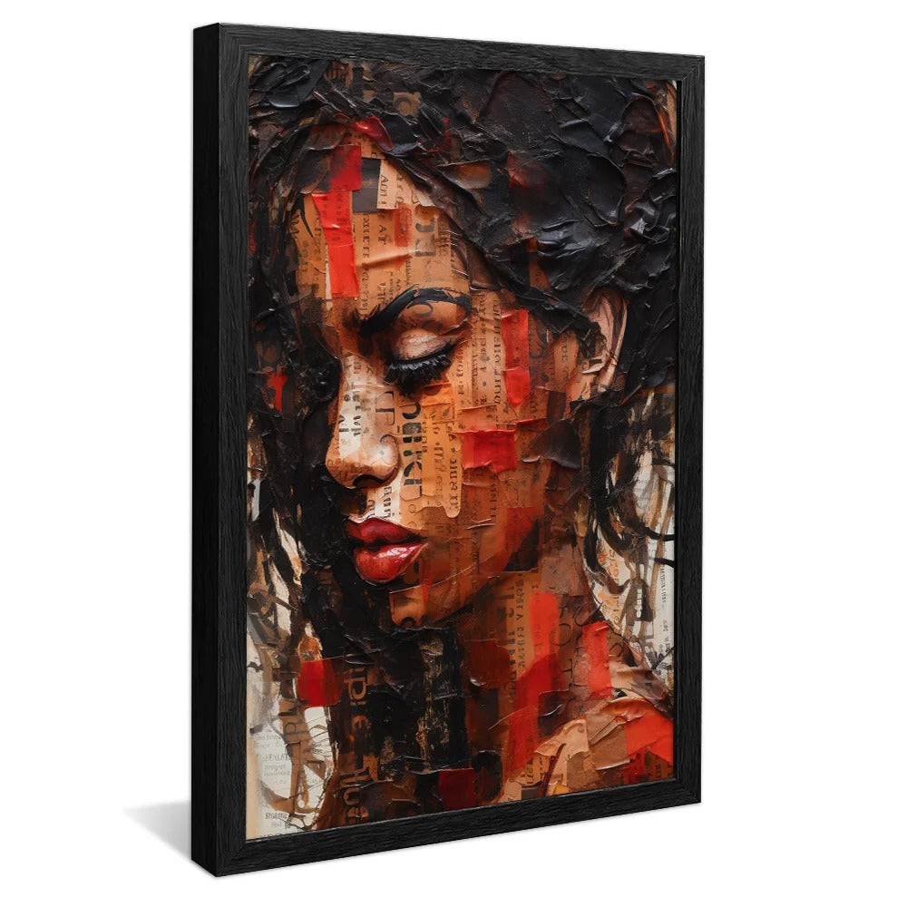 Woman in collages Canvas