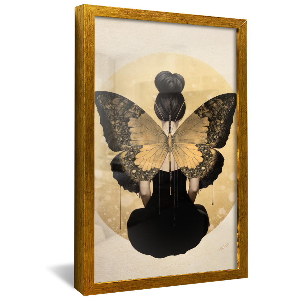 Woman with Butterfly Wings V804 Canvas