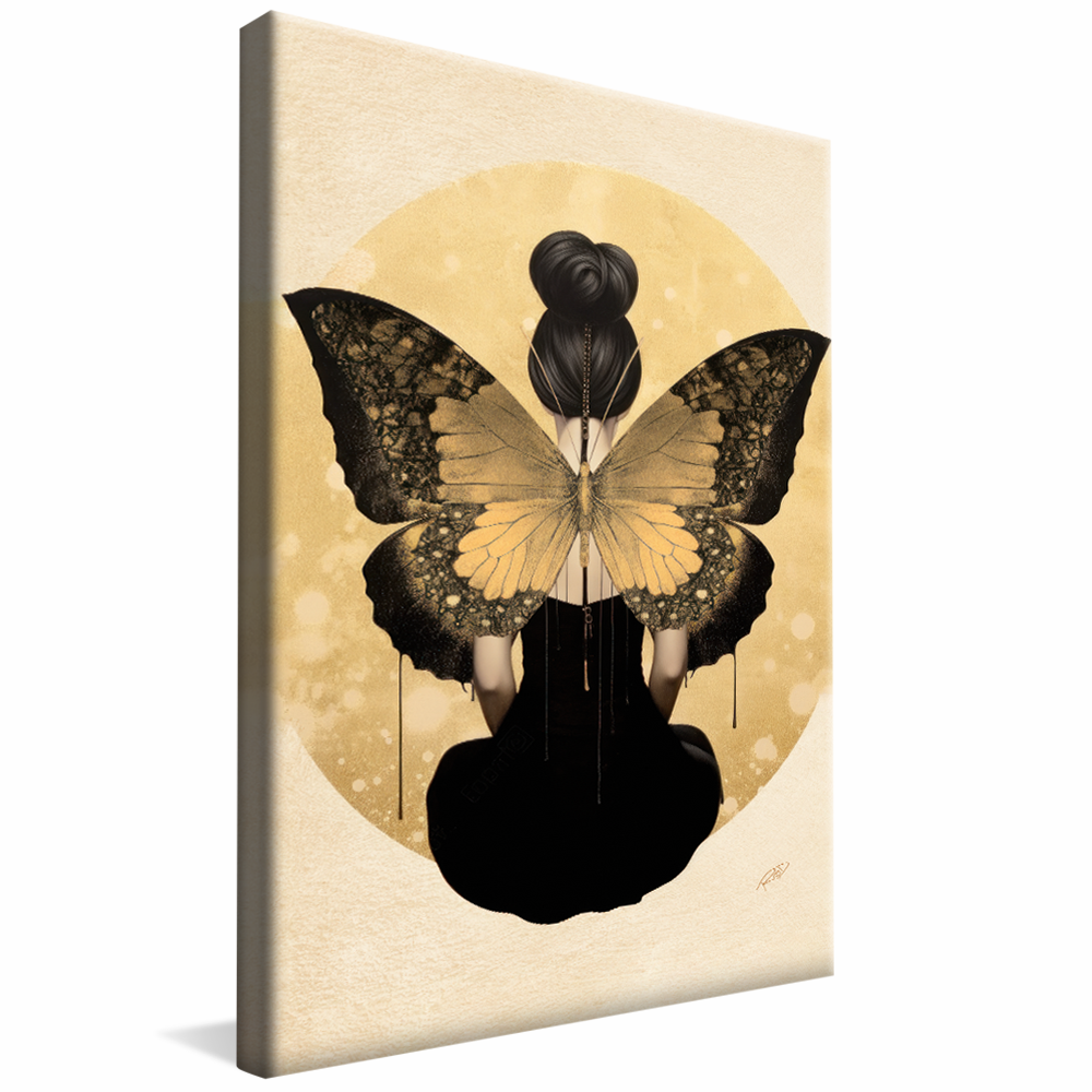 Woman with Butterfly Wings V804 Canvas