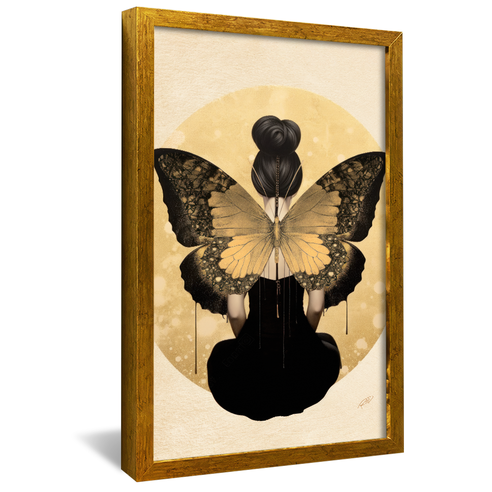 Woman with Butterfly Wings V804 Canvas