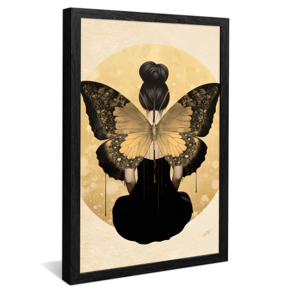 Woman with Butterfly Wings V804 Canvas