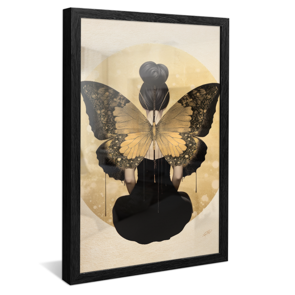 Woman with Butterfly Wings V804 Canvas