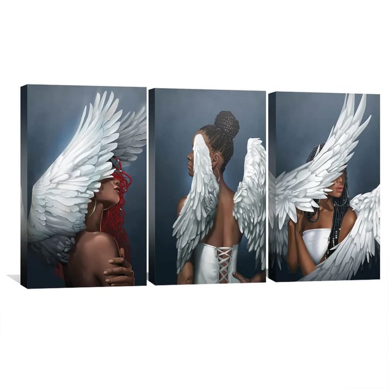 Women Angel 3 -screens Canvas