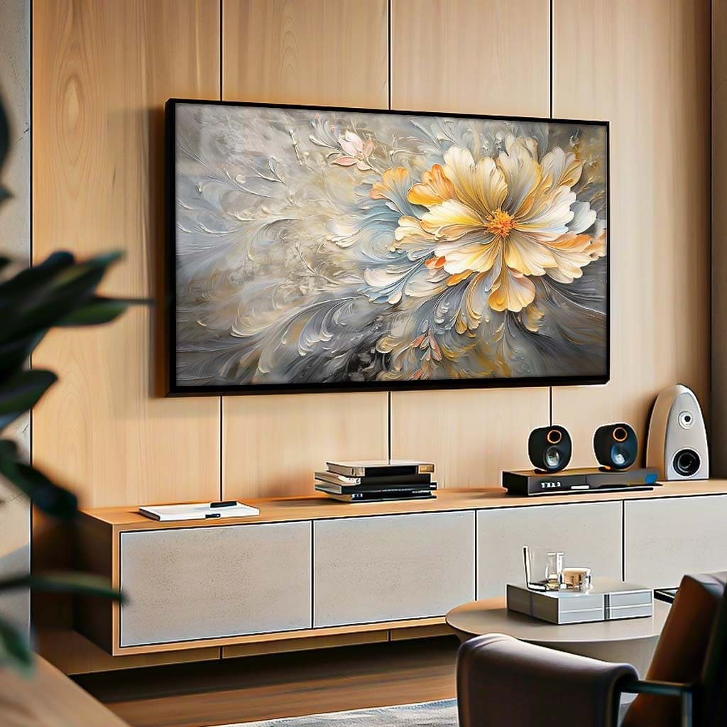 Yellow Floral Painting Canvas